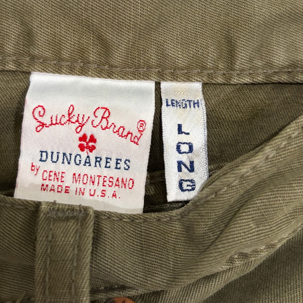 Lucky Brand Olive Straight Leg Jeans Size 10 Long Mid Rise 30 - Picture 3 of 11